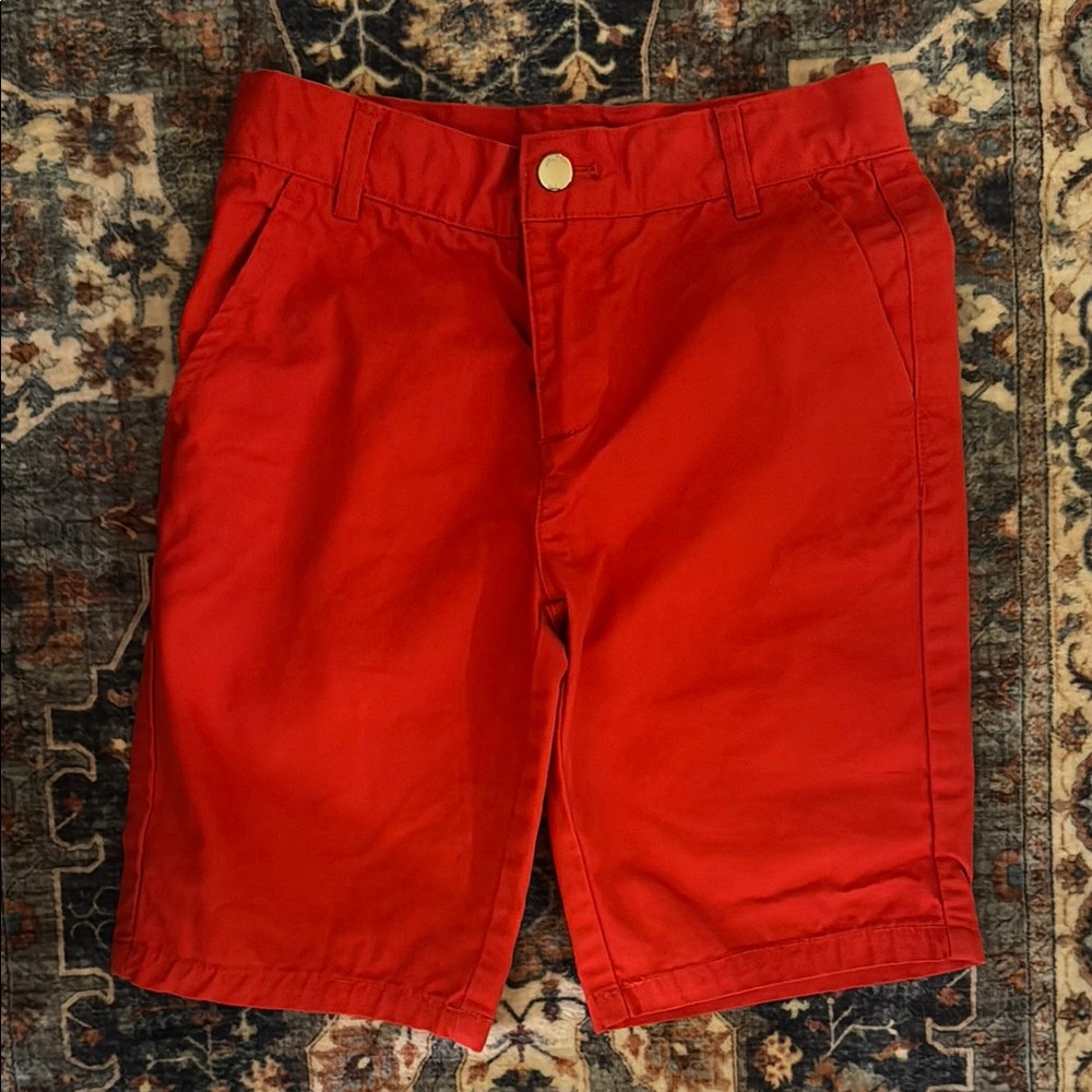 Jacadi Red Flat Front Shorts